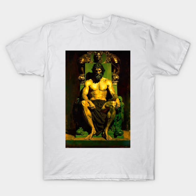 Hephaestus - God of Blacksmiths and Volcanoes T-Shirt by YeCurisoityShoppe